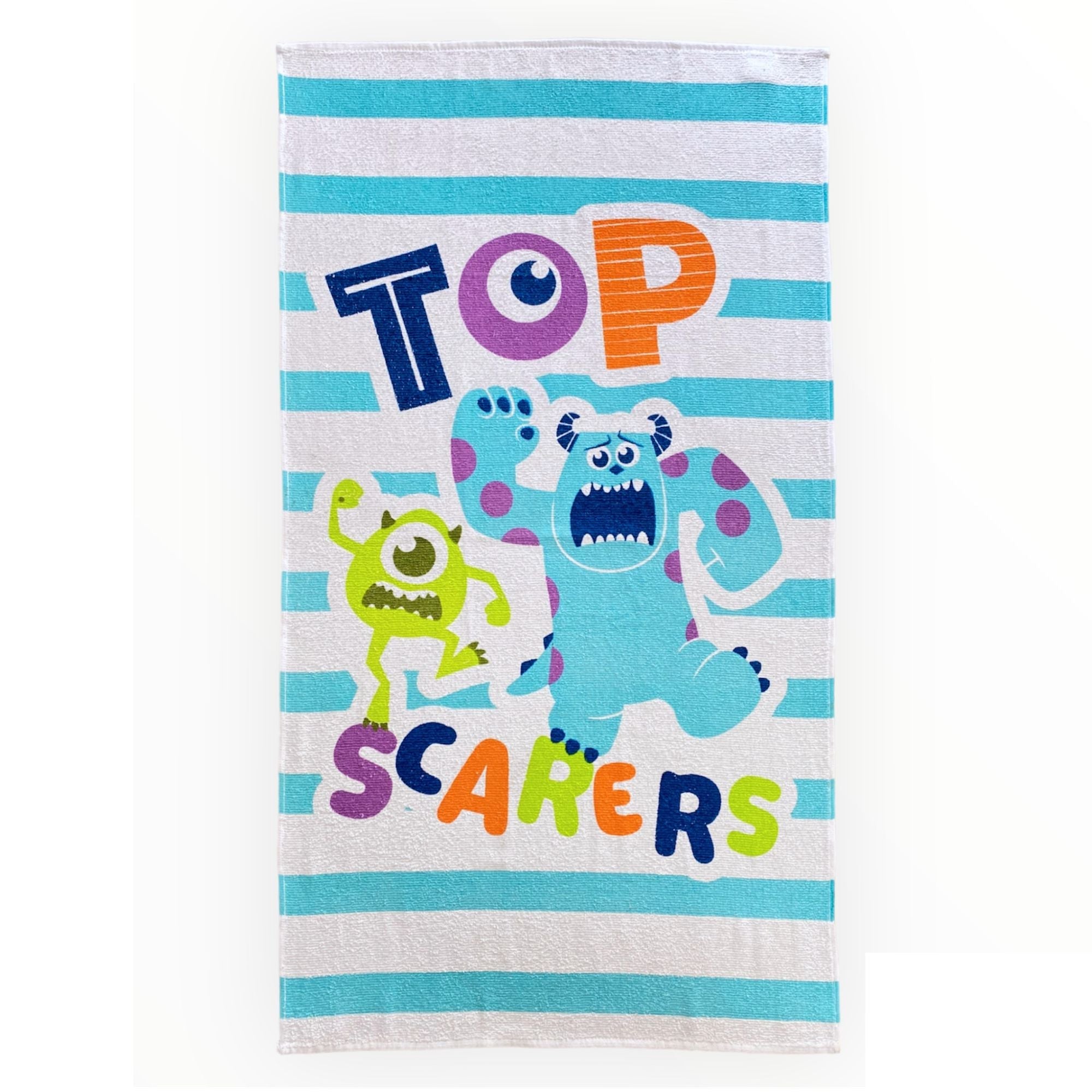 Toalla infantil Monster INC de 60 x 120 cm.