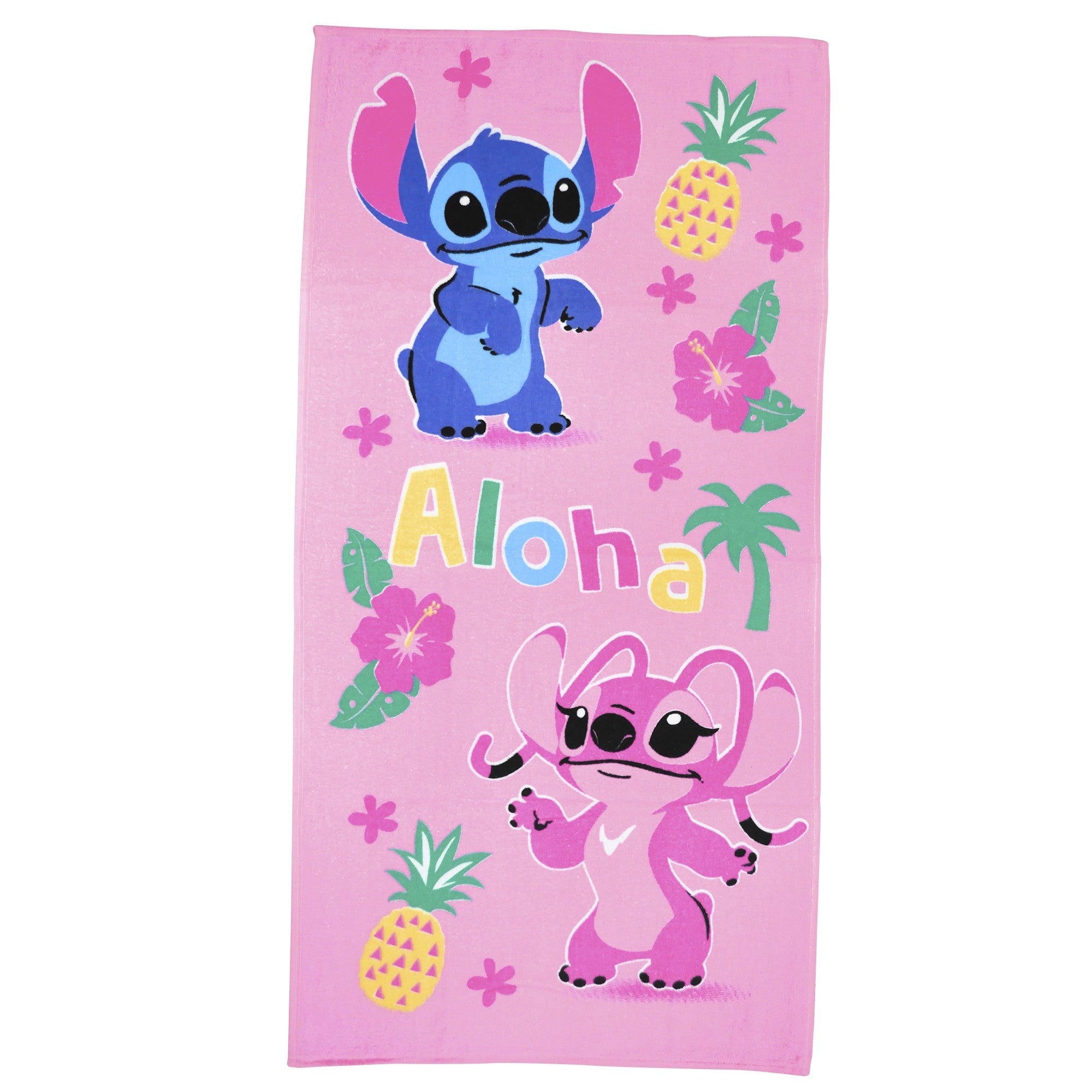 Toalla infantil Stitch de 60 x 120 cm.