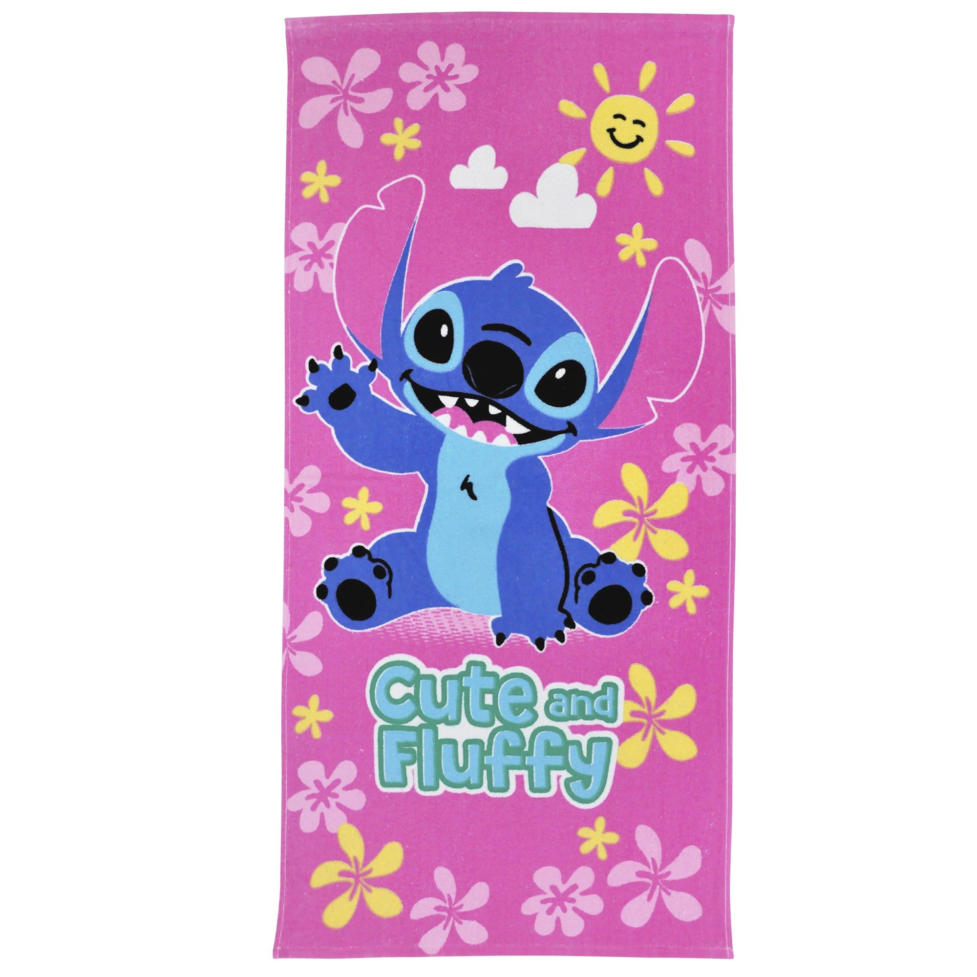 Toalla infantil Stitch de 60 x 120 cm.
