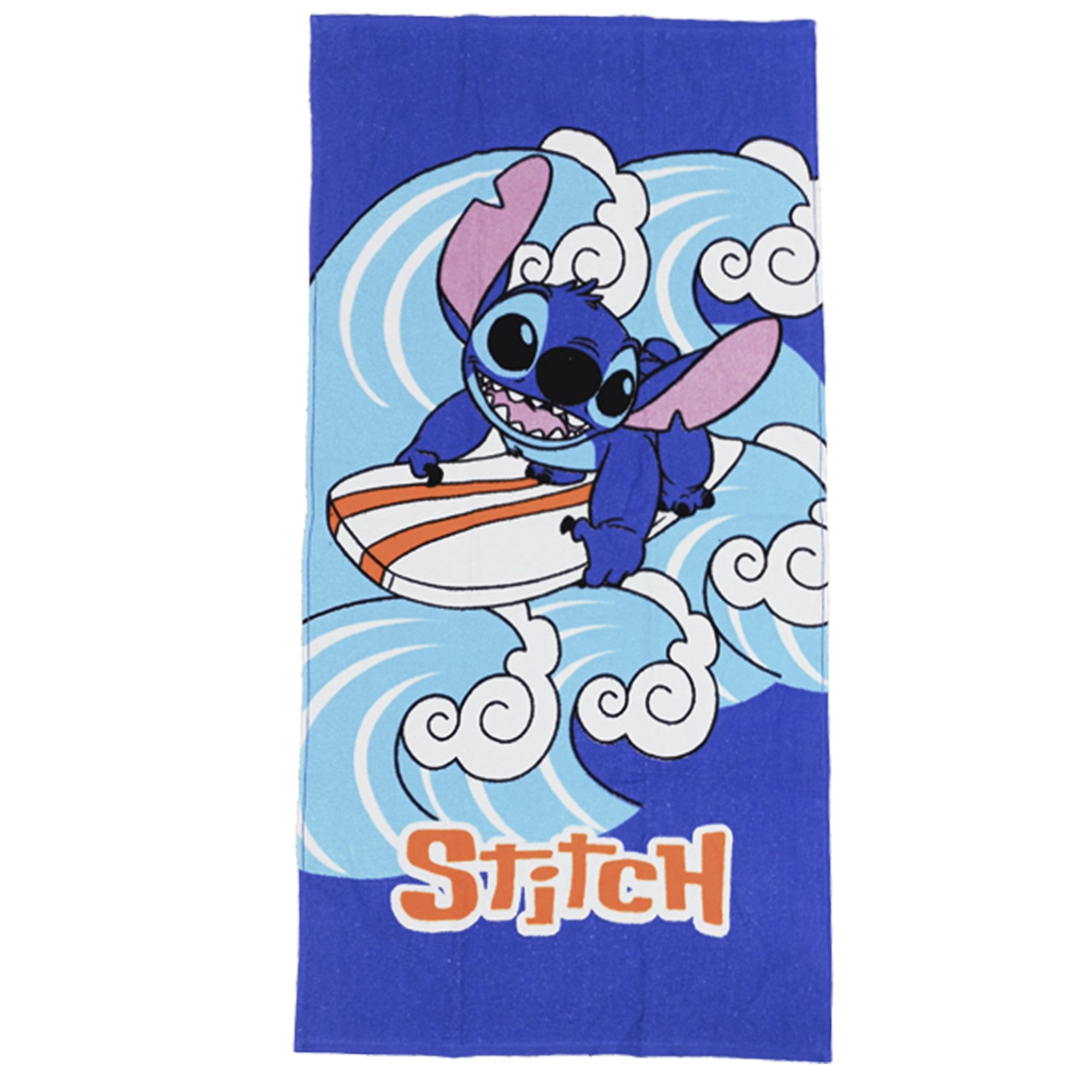 Toalla infantil Stitch de 60 x 120 cm.