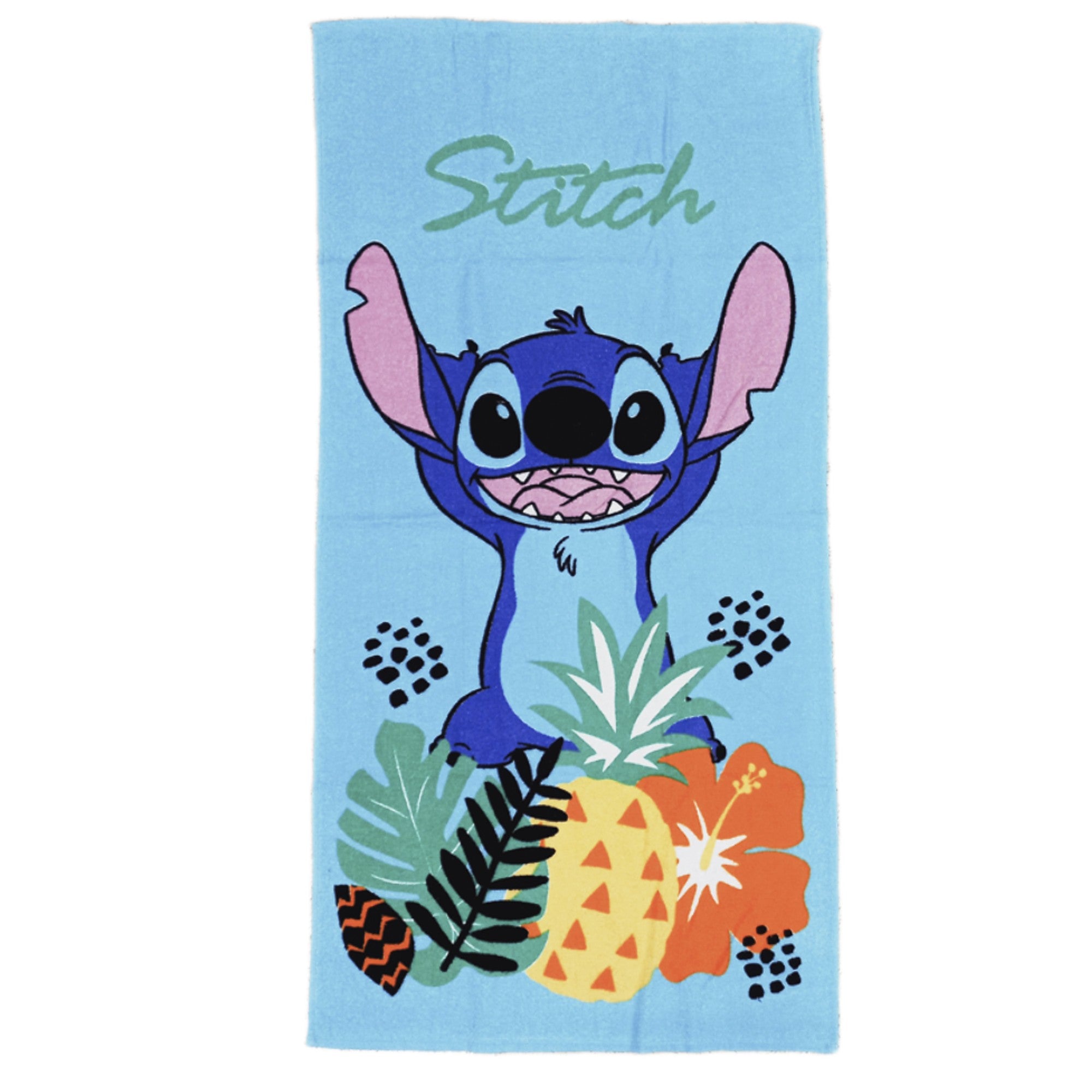 Toalla infantil Stitch de 60 x 120 cm.