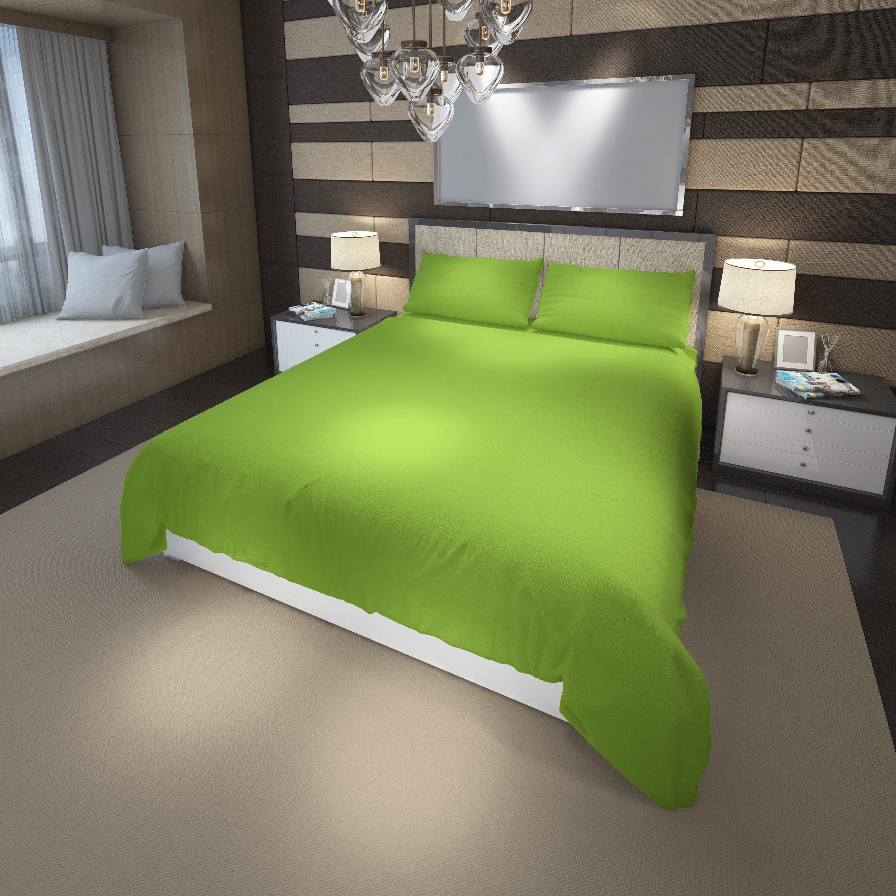Juego de Sábana Unicolor Cama Doble